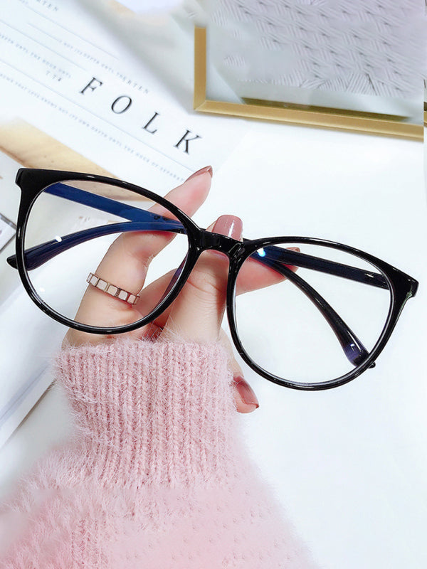 New fashionable anti-blue light large frame glasses