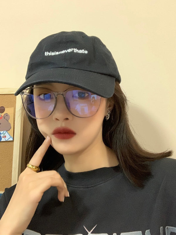 New fashionable anti-blue light large frame glasses