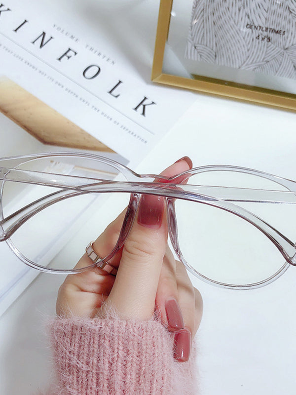 New fashionable anti-blue light large frame glasses