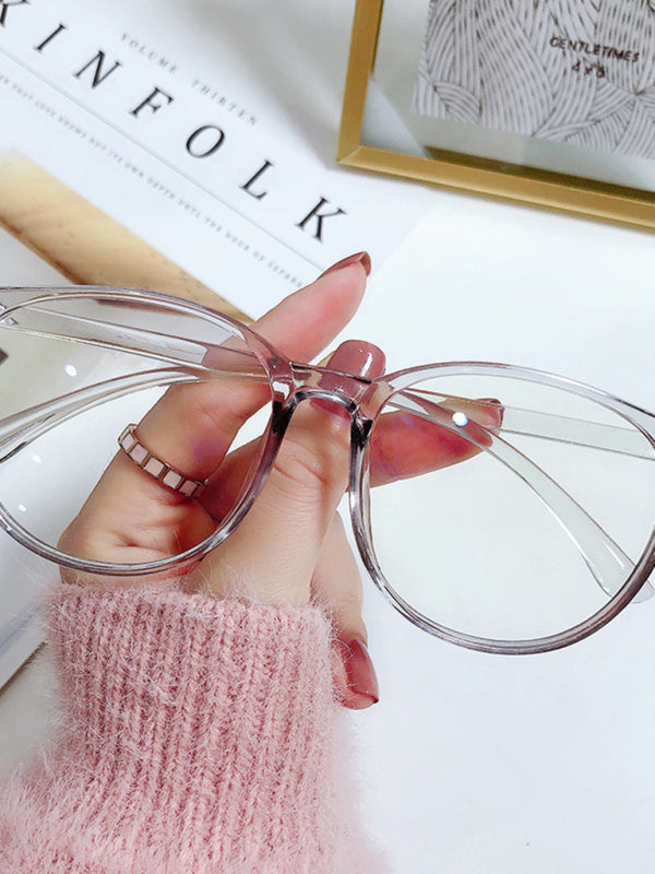 New fashionable anti-blue light large frame glasses
