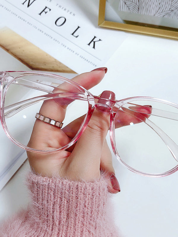 New fashionable anti-blue light large frame glasses