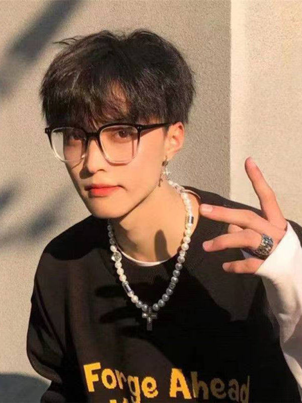 New anti-blue light large frame fashion glasses