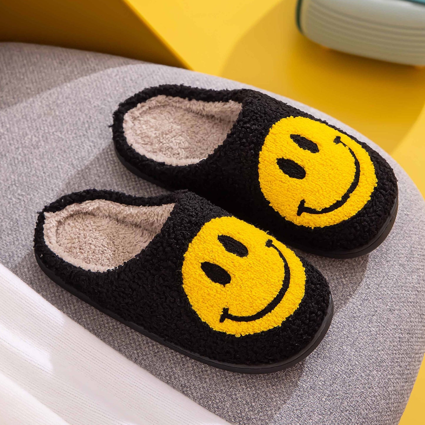 Women's Melody Smiley Face Slippers