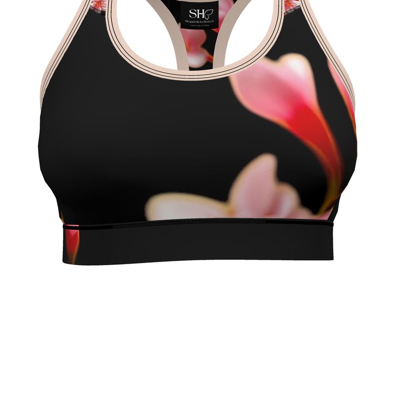 Women's Custom Exclusive Cherry Blossoms Sports Bra