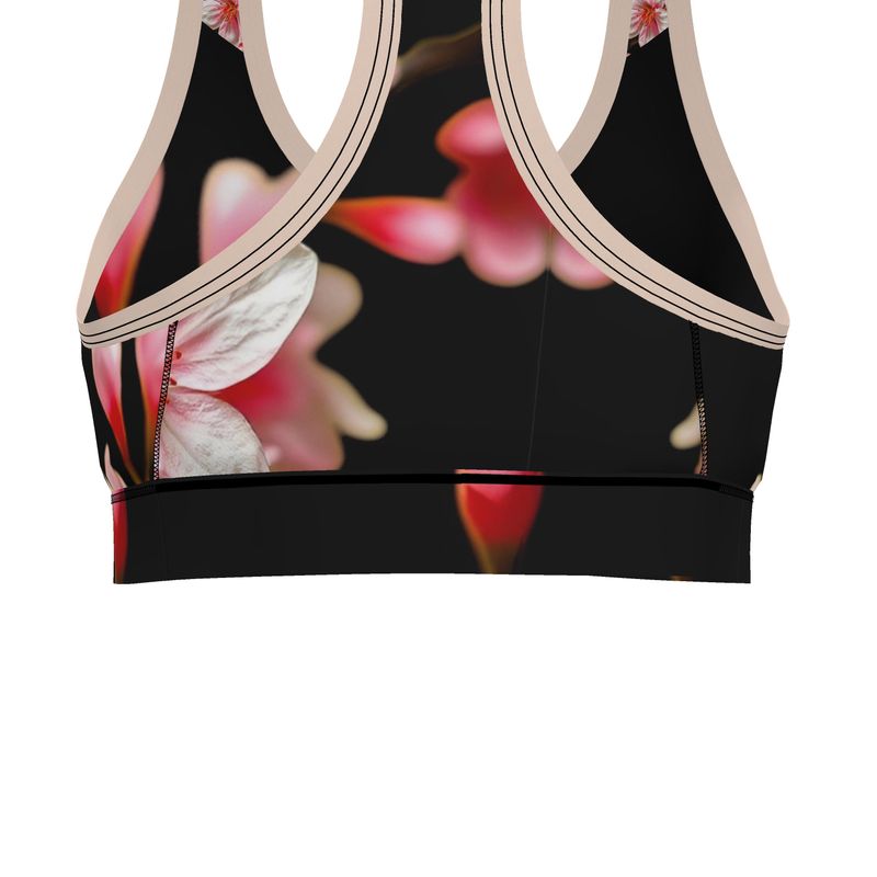 Women's Custom Exclusive Cherry Blossoms Sports Bra