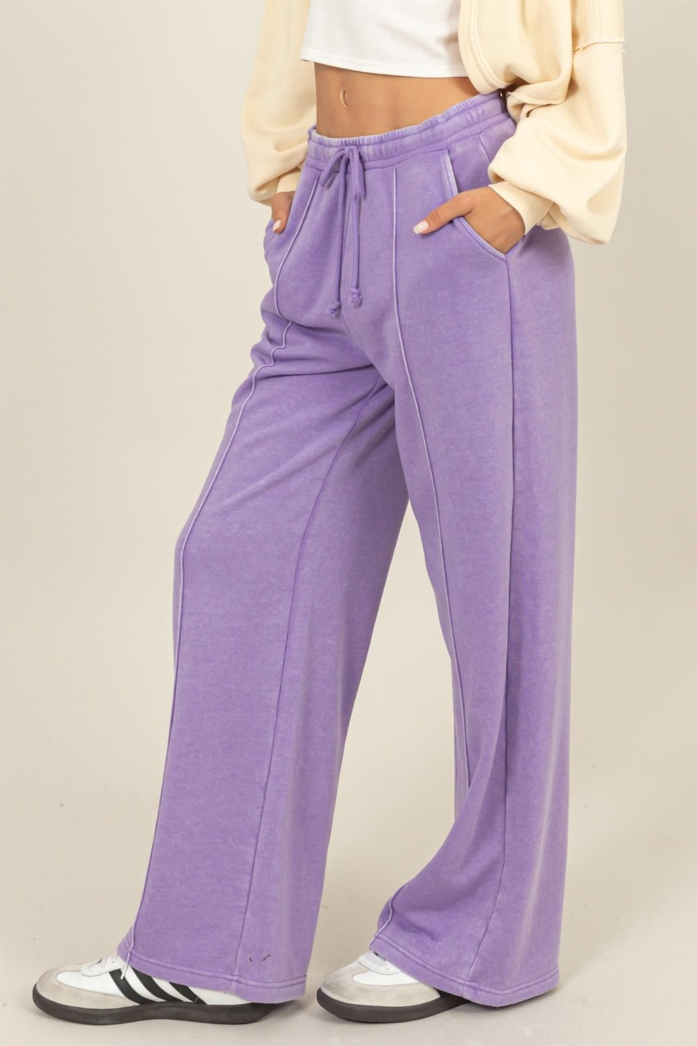 Women's High Rise Wide Leg Jogger Pants