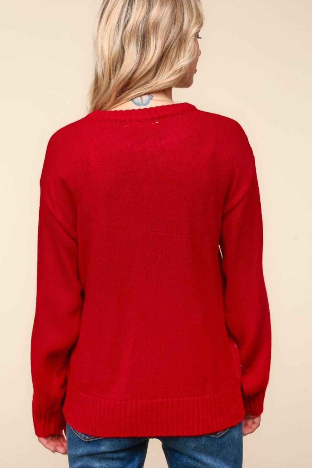 Women's Santa Sparkle Brushed Sweater