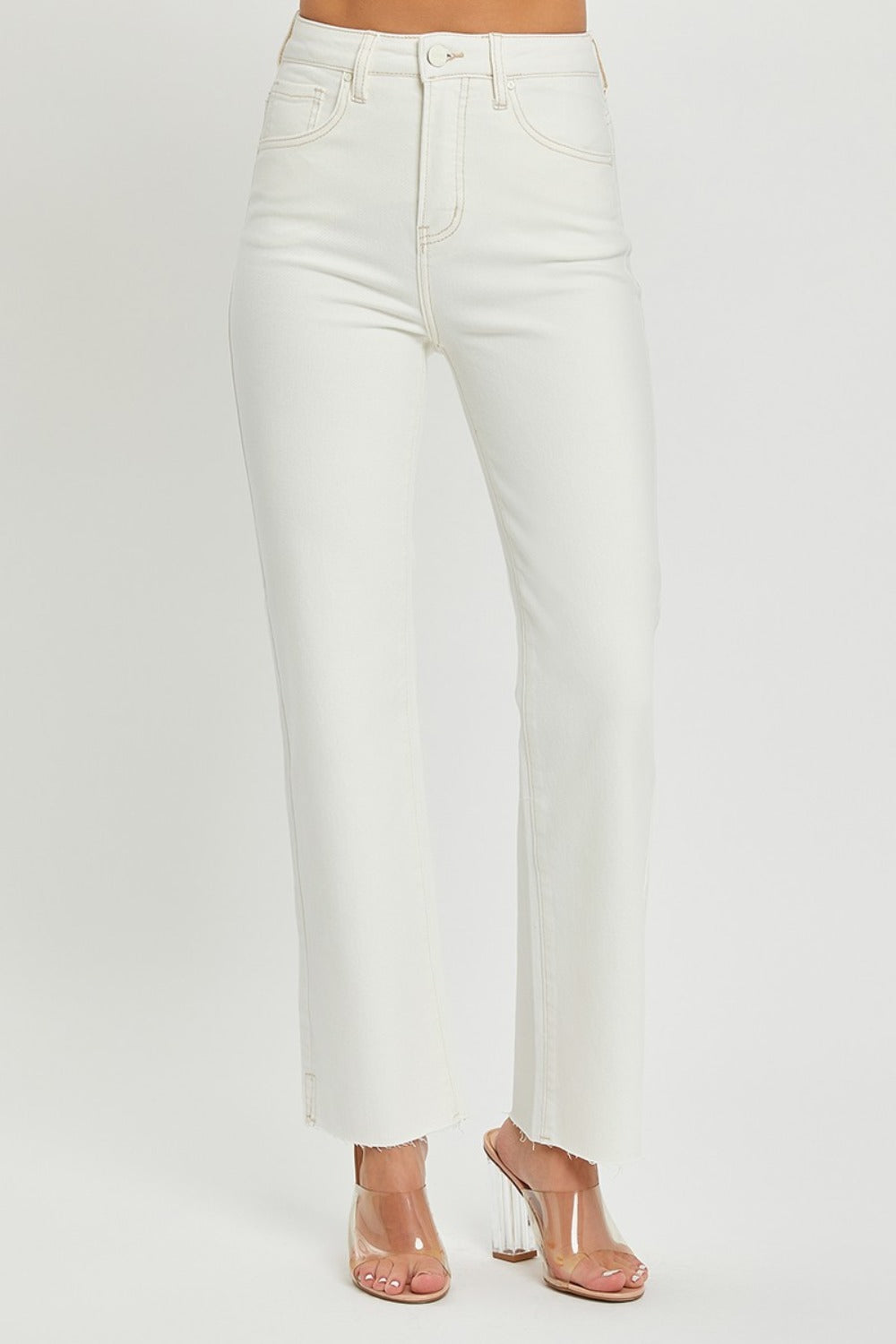 Women's High Rise Straight Jeans