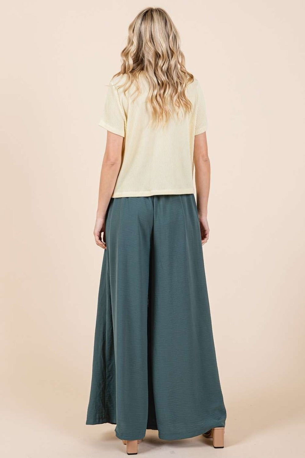 Women's Pleated Wide Leg Pants