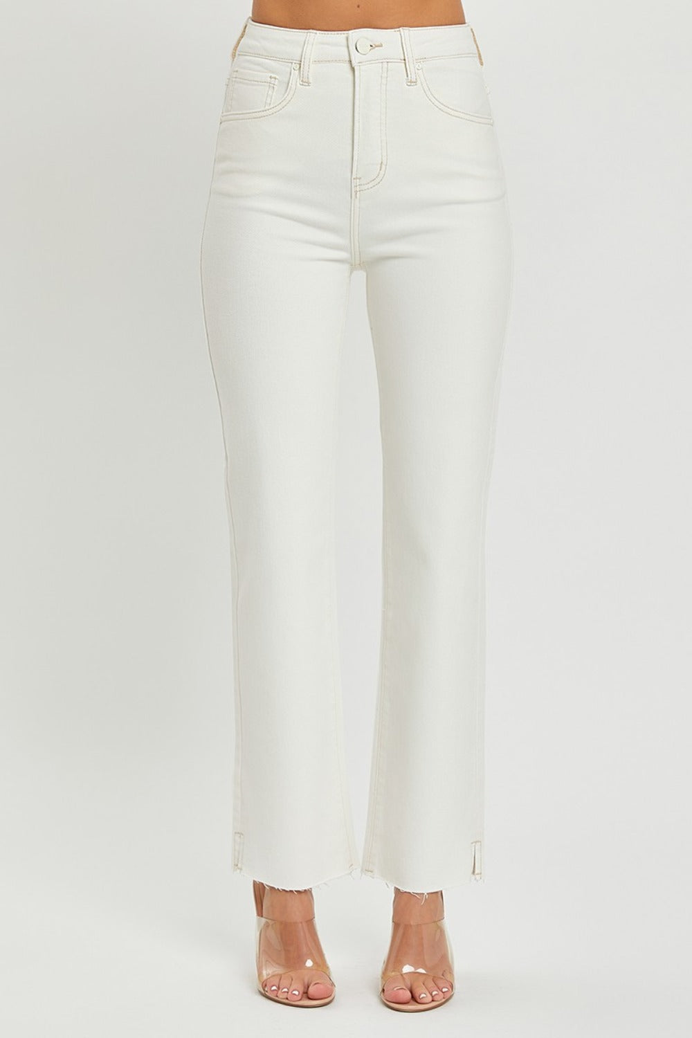 Women's High Rise Straight Jeans