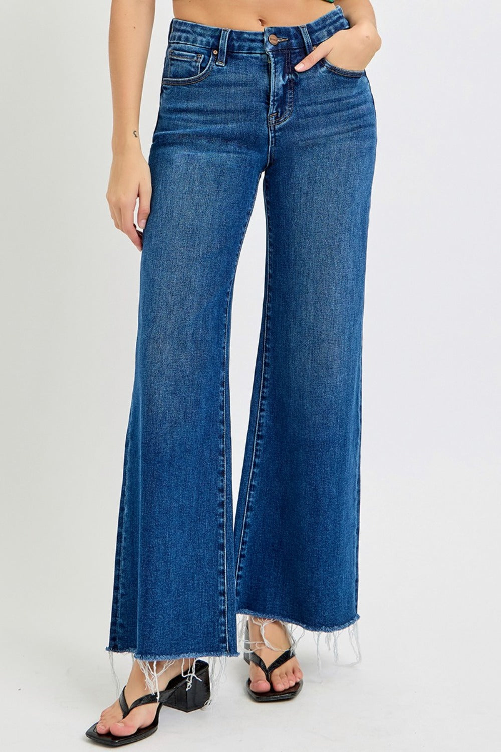 Women's High Rise Wide Leg Jeans