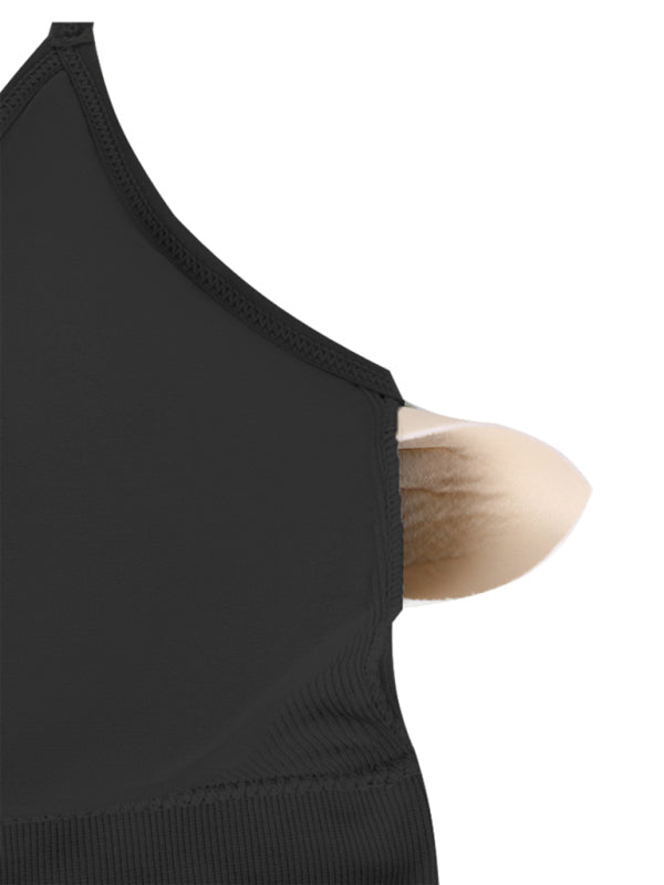 3 Pack Women's Seamless Crisscross Sports Bra Medium-Impact Fitness