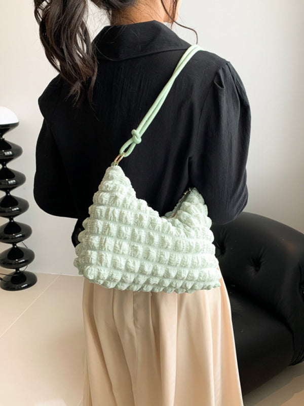 Soft Checkered Handbag