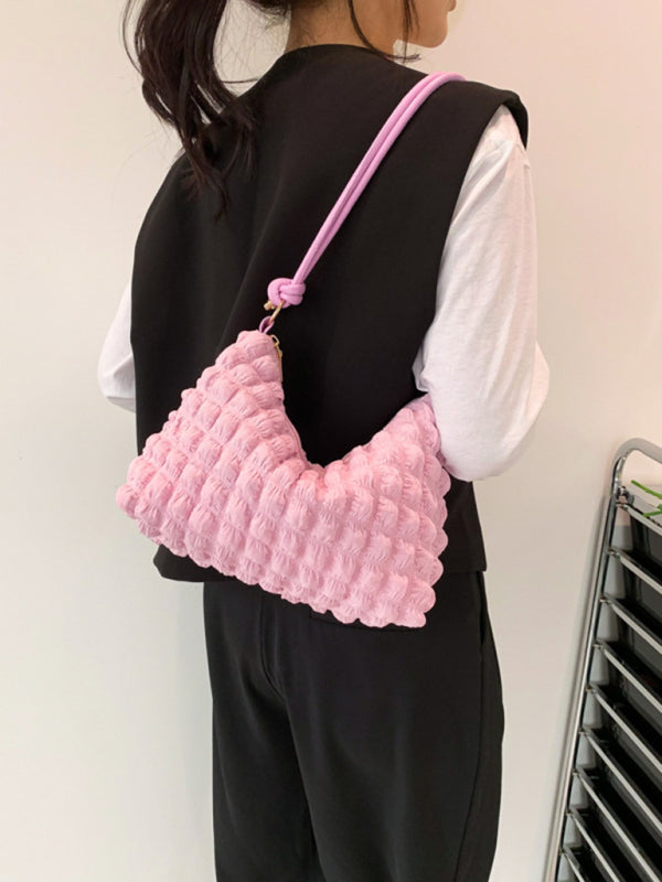 Soft Checkered Handbag