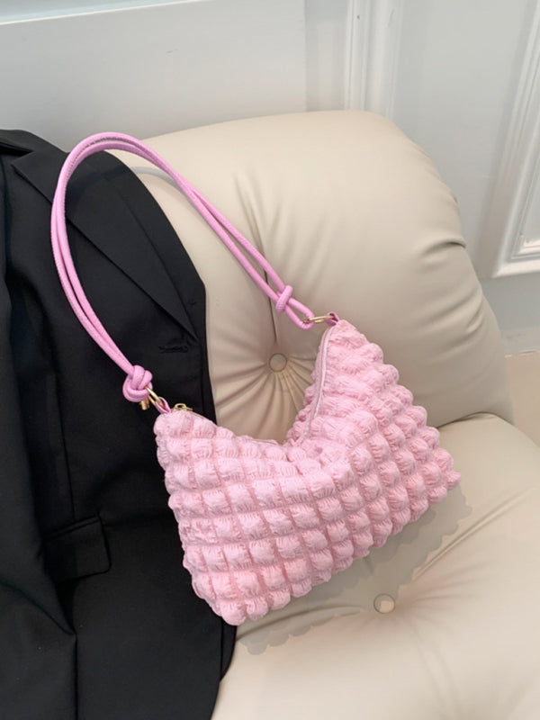 Soft Checkered Handbag