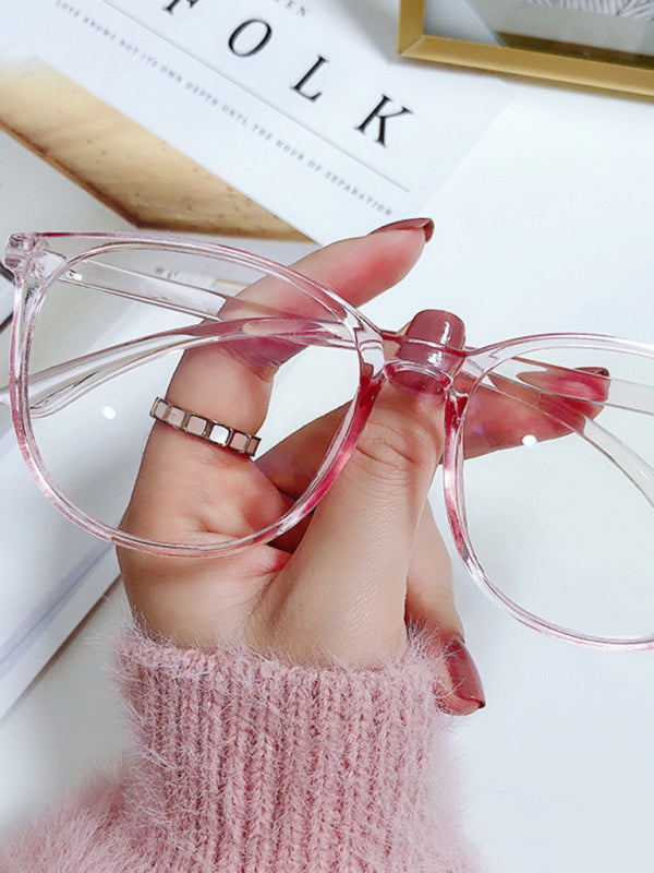 New fashionable anti-blue light large frame glasses