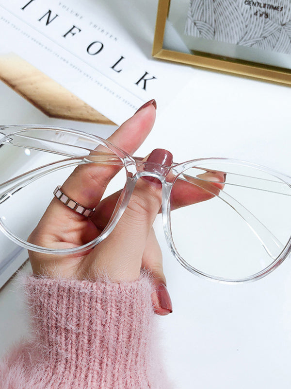 New fashionable anti-blue light large frame glasses