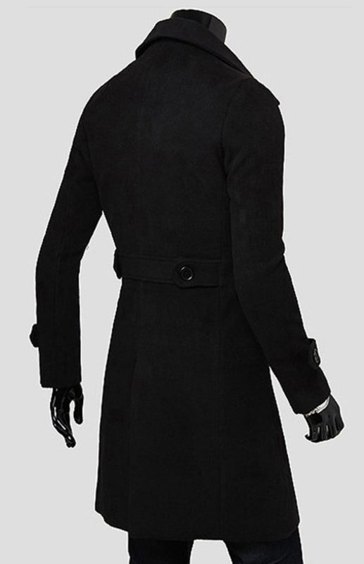 Men's Double Breasted Wool Coat