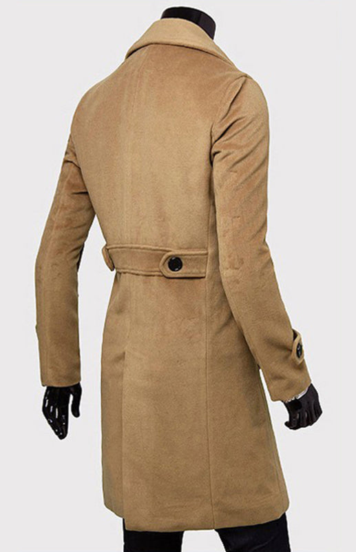 Men's Double Breasted Wool Coat