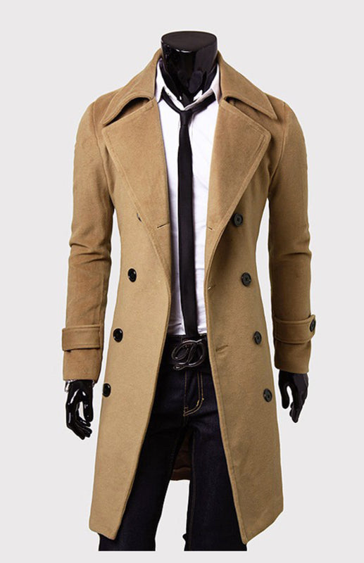 Men's Double Breasted Wool Coat