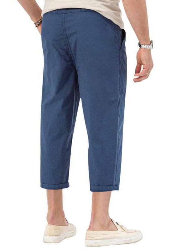 Basic Straight Cropped Cargo Pants