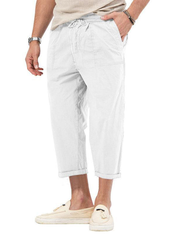 Basic Straight Cropped Cargo Pants