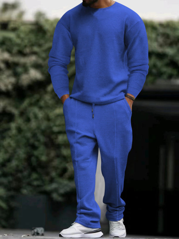 Round Neck Pullover Long Sleeve Jogger Set S - 3XL Sizes Available