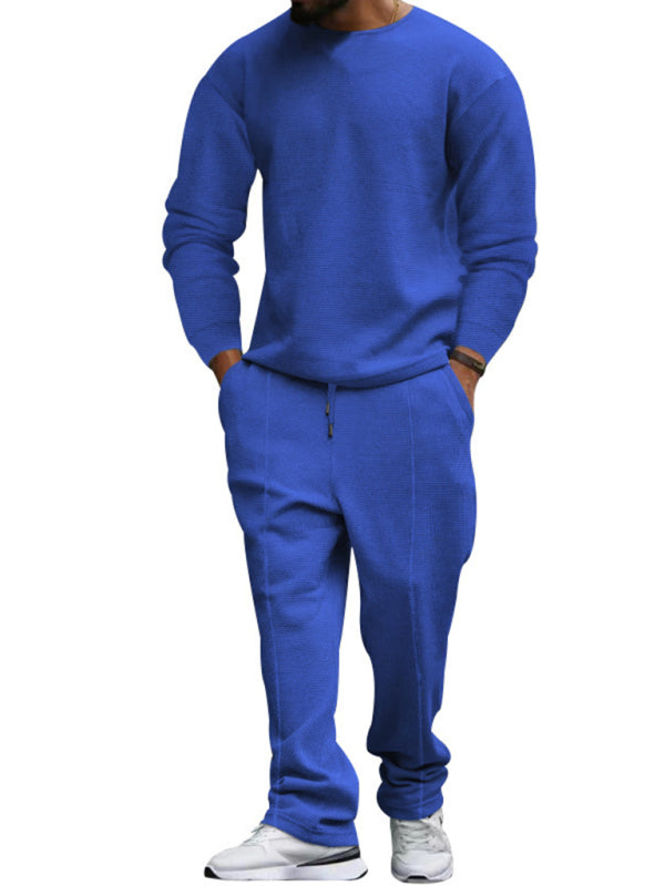 Round Neck Pullover Long Sleeve Jogger Set S - 3XL Sizes Available