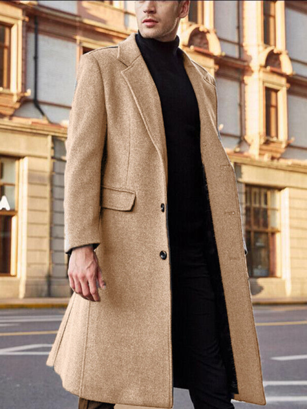 Stylish Woolen Coat with Pockets