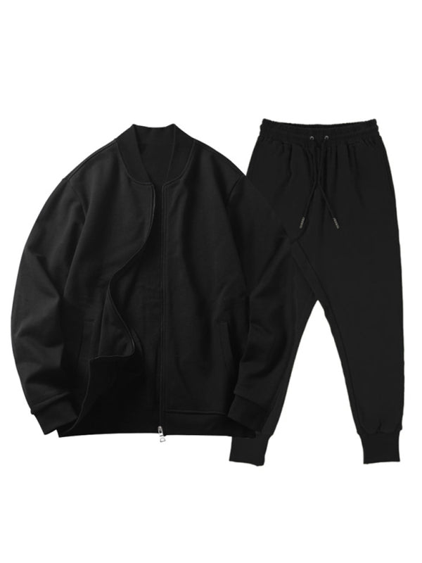 Men's Zippered Jacket and Jogger Pants Set Available in Sizes S-3XL