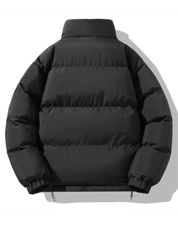 Men's Standing Neck Collar Quilted Puffer Coat