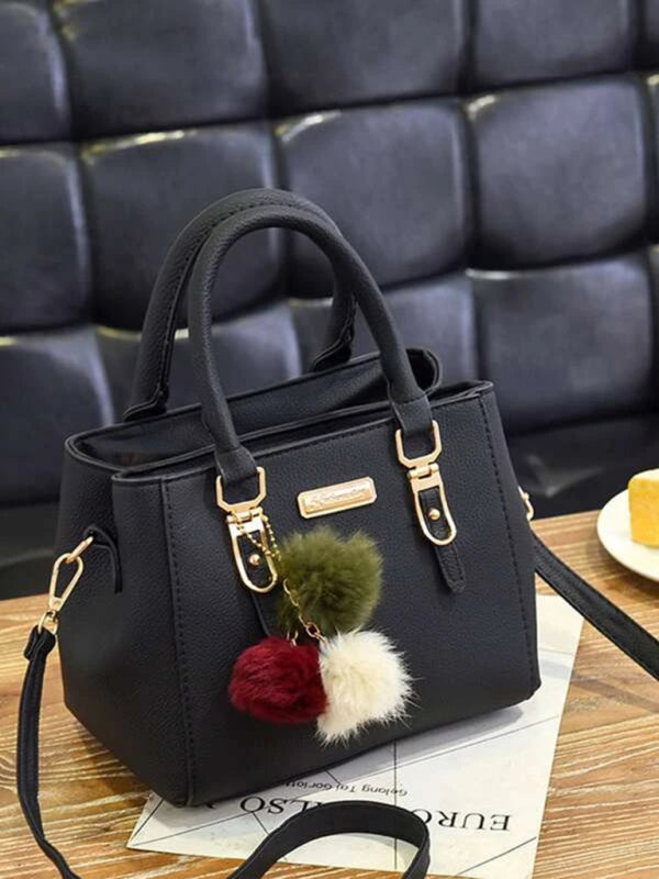 Small Convertible Handbag with Charm