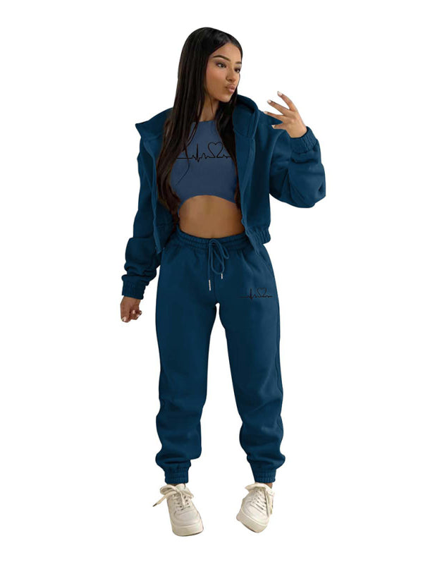 3-Piece Cotton Jogger Set Comes in a Variety of Colors Available in S-2XL