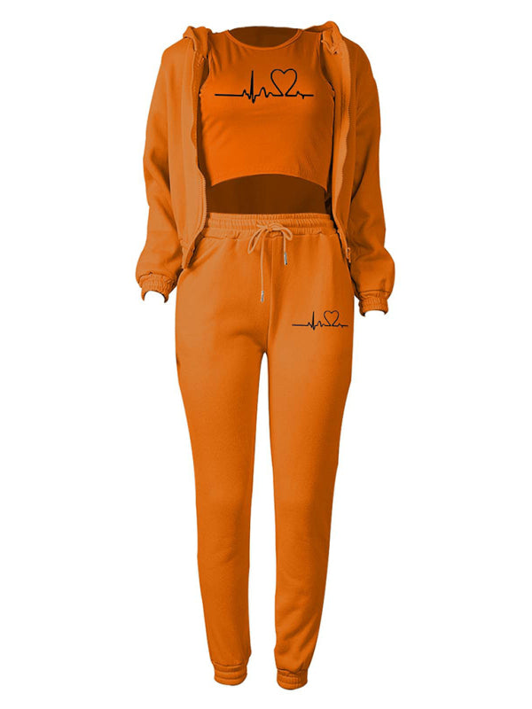 3-Piece Cotton Jogger Set Comes in a Variety of Colors Available in S-2XL