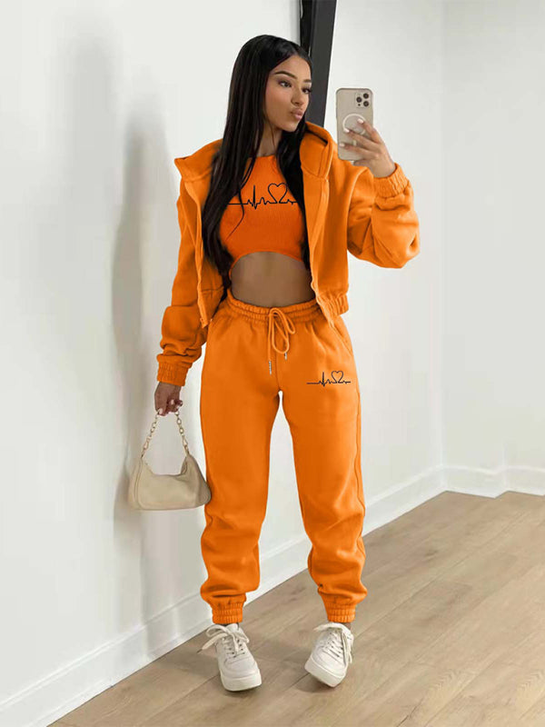 3-Piece Cotton Jogger Set Comes in a Variety of Colors Available in S-2XL