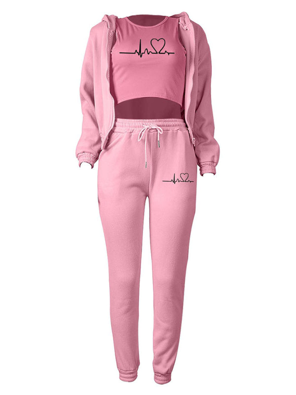 3-Piece Cotton Jogger Set Comes in a Variety of Colors Available in S-2XL