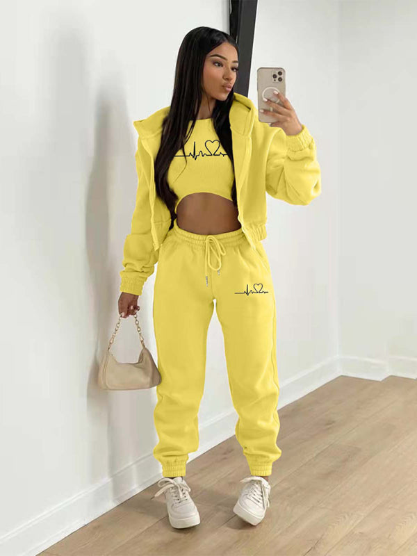 3-Piece Cotton Jogger Set Comes in a Variety of Colors Available in S-2XL