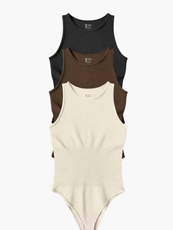 High Neck Sleeveless Classic Bodysuit