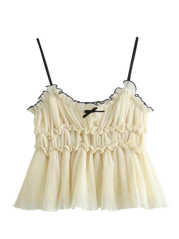 Layered Ruffle Camisole Top